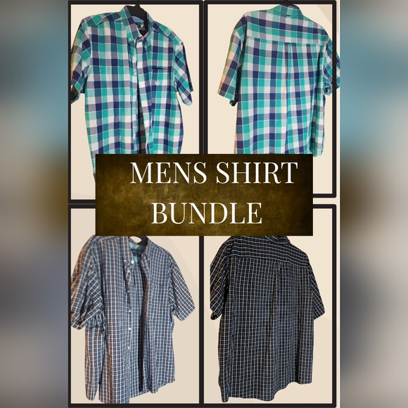 Other - Men's Checkered Shirt Bundle